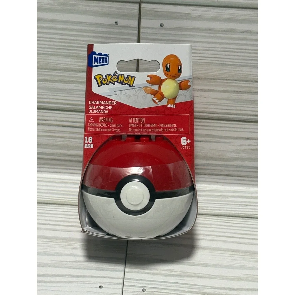 Mega Pokemon Charmander Building Set 16 Pcs Poke Ball JCT35 New